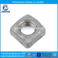 Em estoque Fornecedor chinês DIN557 aço inoxidável / porca quadrada de aço carbono com HDG / zinco chapeado.